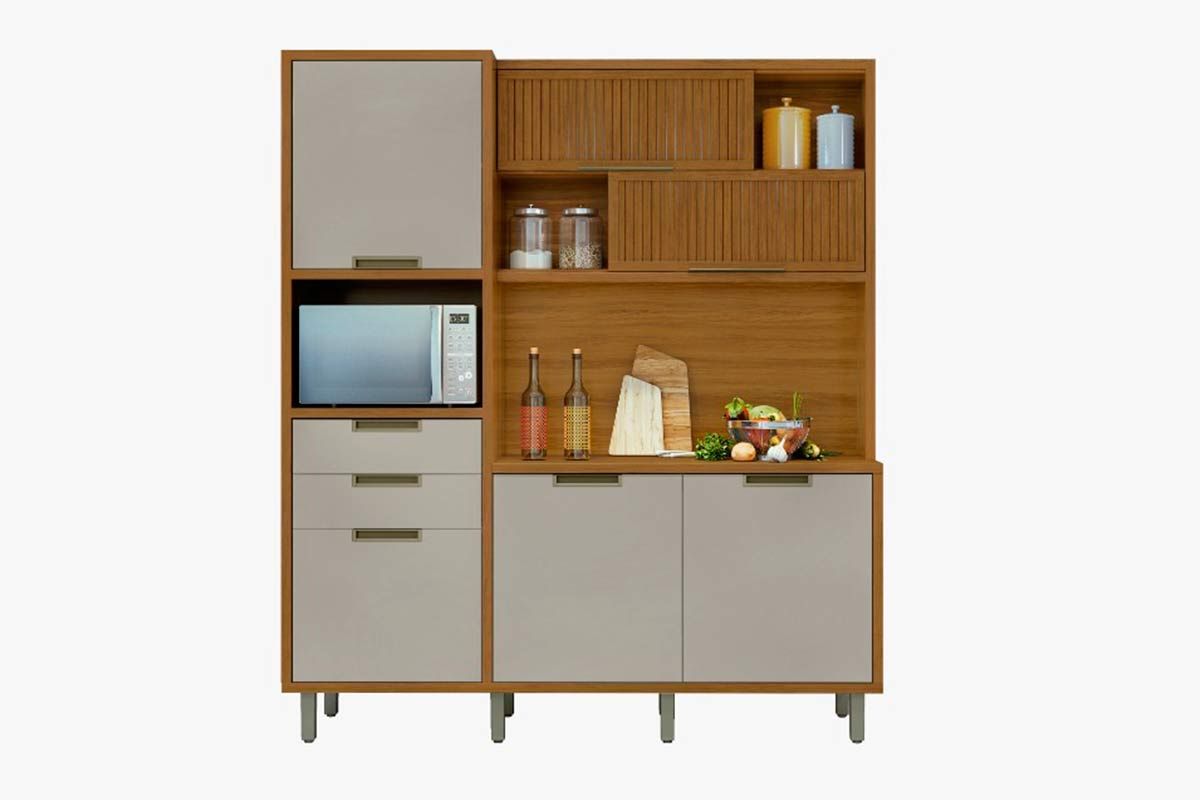 Cozinha Compacta Nesher Loft Imperatriz c/6 Portas 2Gavs 183cm