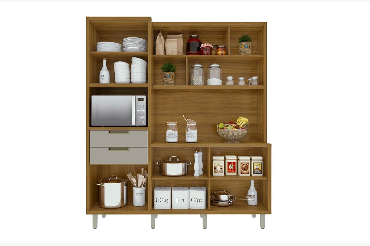 Cozinha Compacta Nesher Loft Imperatriz c/6 Portas 2Gavs 183cm Cozinha Compacta Nesher Loft Imperatriz c/6 Portas 2Gavs 183cm