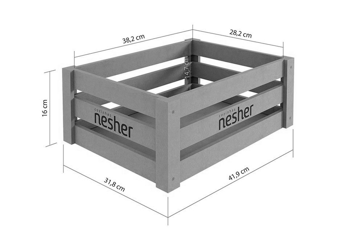 Balcão Cozinha Nesher Princesa c/1 Porta 2Gavs 120cm