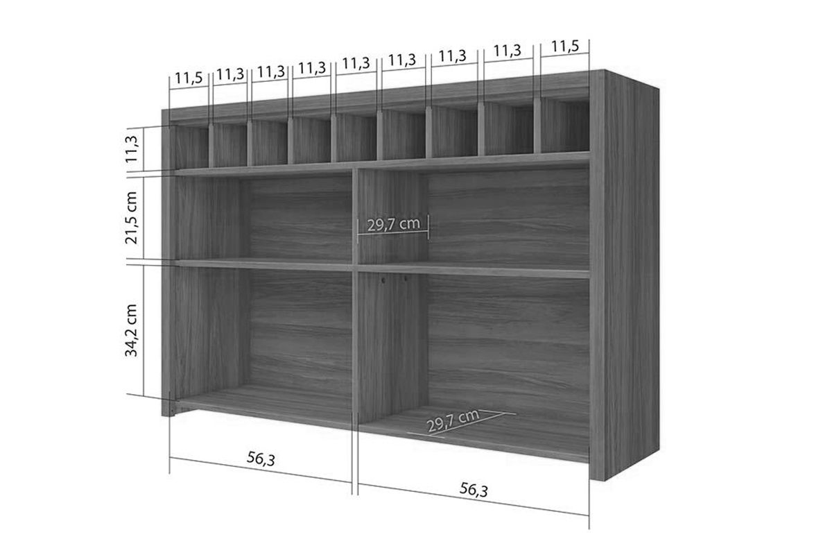 Armário Aéreo Cozinha Nesher Baronesa/Imperatriz c/1 Porta 120cm Armário Aéreo Cozinha Nesher Baronesa/Imperatriz c/1 Porta 120cm