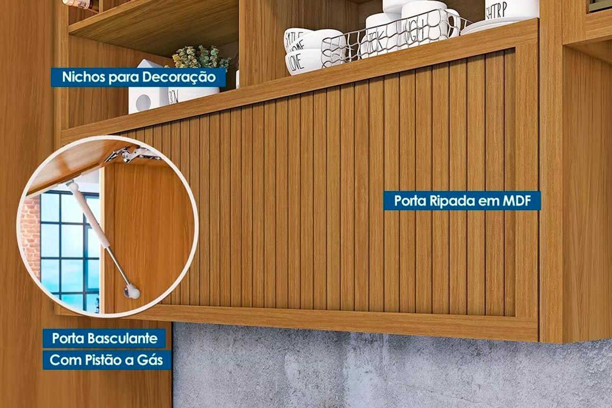 Armário Aéreo Cozinha Nesher Baronesa/Imperatriz c/1 Porta 120cm Armário Aéreo Cozinha Nesher Baronesa/Imperatriz c/1 Porta 120cm