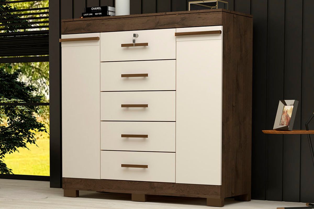 Cômoda 2 Portas e 5 Gavetas Diana ACP