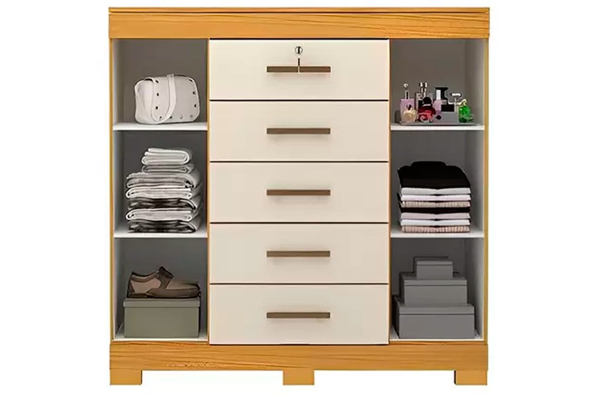 Cômoda 2 Portas e 5 Gavetas Diana ACP