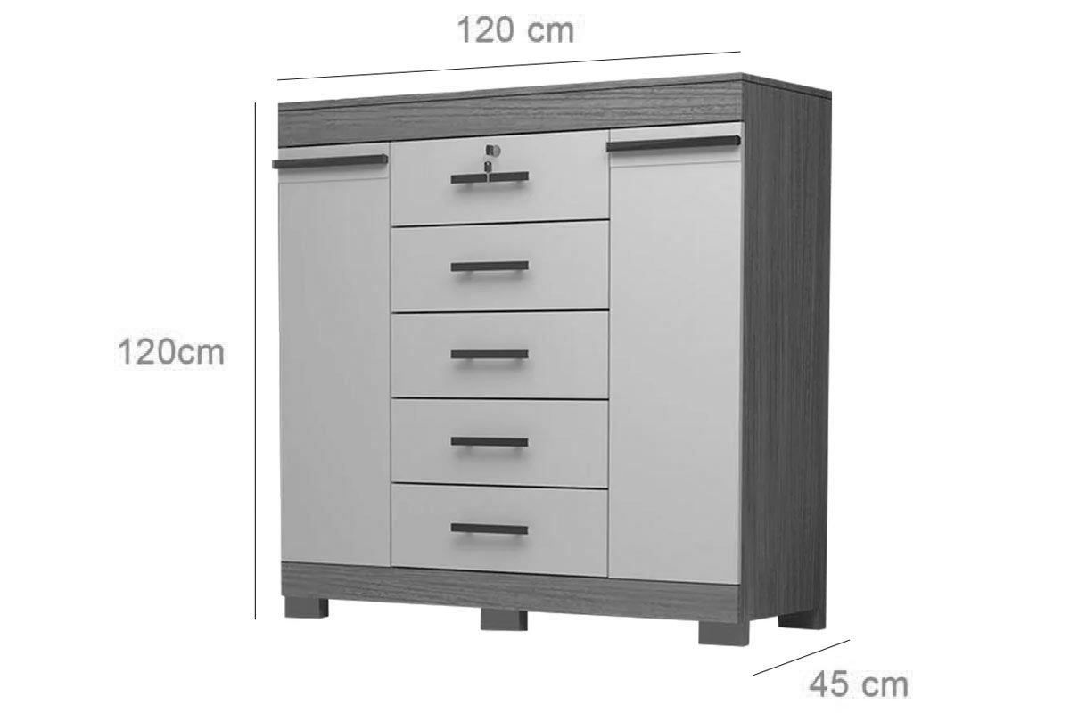 Cômoda 2 Portas e 5 Gavetas Diana ACP