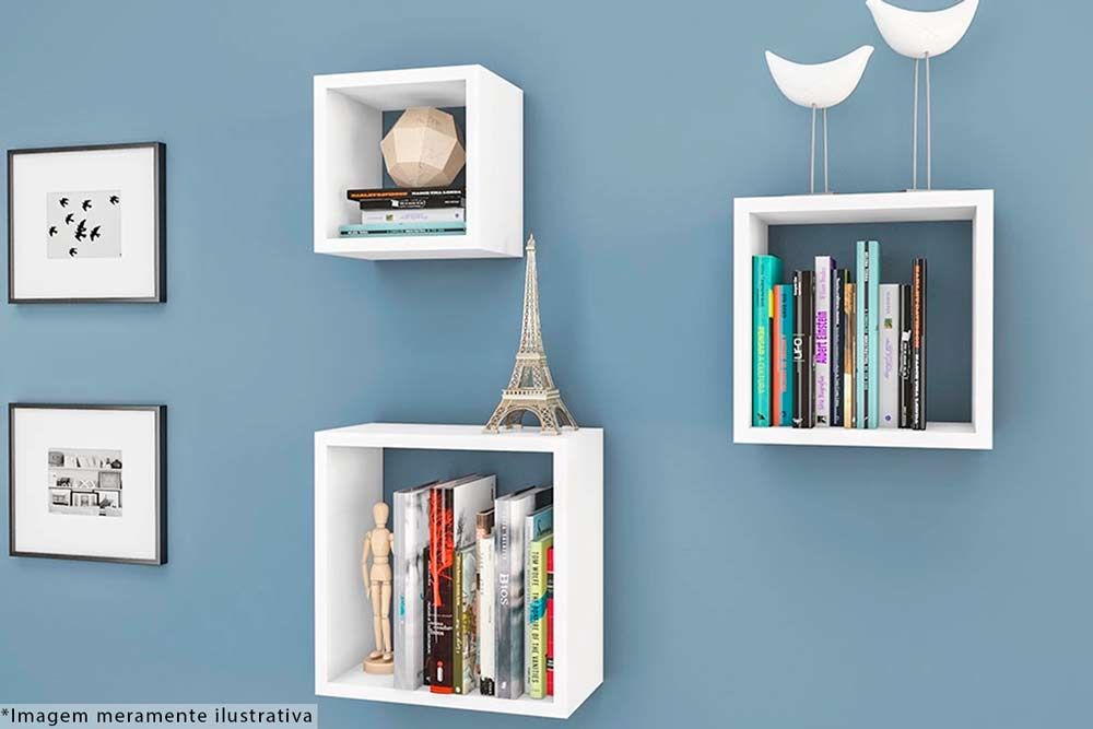 Cubo de Quarto Nicho Triplo AM 3078 - Movelbento Cubo de Quarto Nicho Triplo AM 3078 - Movelbento