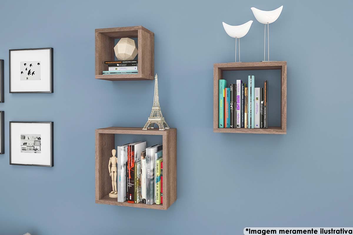 Cubo de Quarto Nicho Triplo AM 3078 - Movelbento Cubo de Quarto Nicho Triplo AM 3078 - Movelbento
