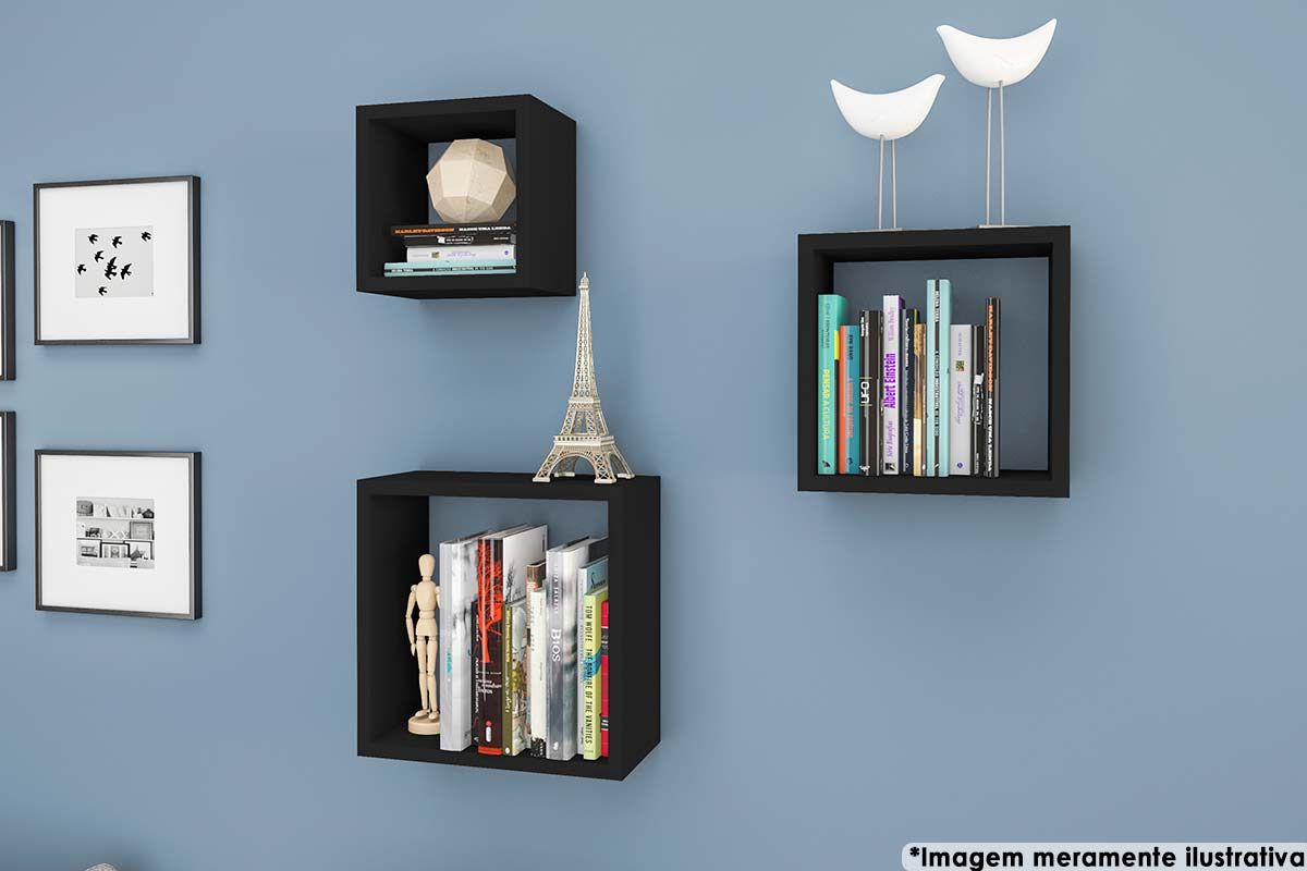 Cubo de Quarto Nicho Triplo AM 3078 - Movelbento Cubo de Quarto Nicho Triplo AM 3078 - Movelbento