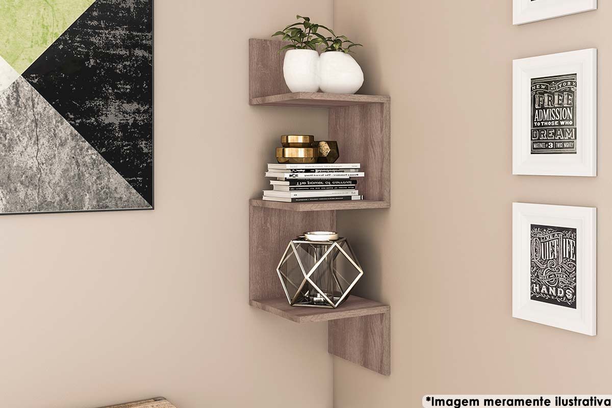 Prateleira Decorativa Nicho Canto AM3079 MovelbentoRustico Prateleira Decorativa Nicho Canto AM3079 MovelbentoRustico