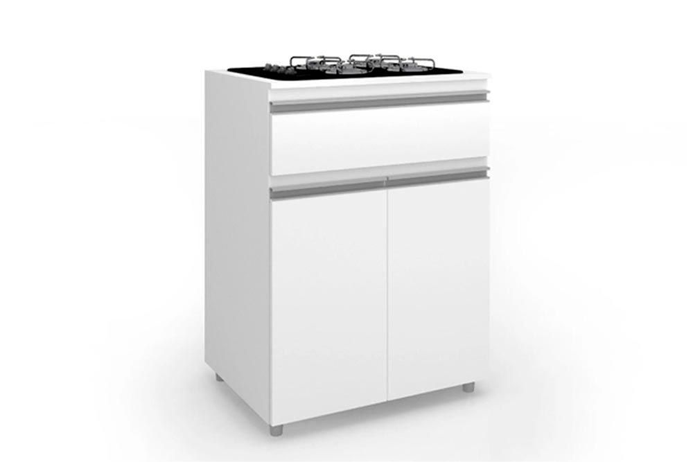 Balcão Cozinha Movelbento ASM 186 p/ Cooktop c/2 Portas e 1 Gaveta 70cm Balcão Cozinha Movelbento ASM 186 p/ Cooktop c/2 Portas e 1 Gaveta 70cm