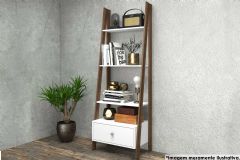 Estante p/ Sala RT3091 c/1 Gaveta e 3 Prateleiras 63x180cm Movelbento
