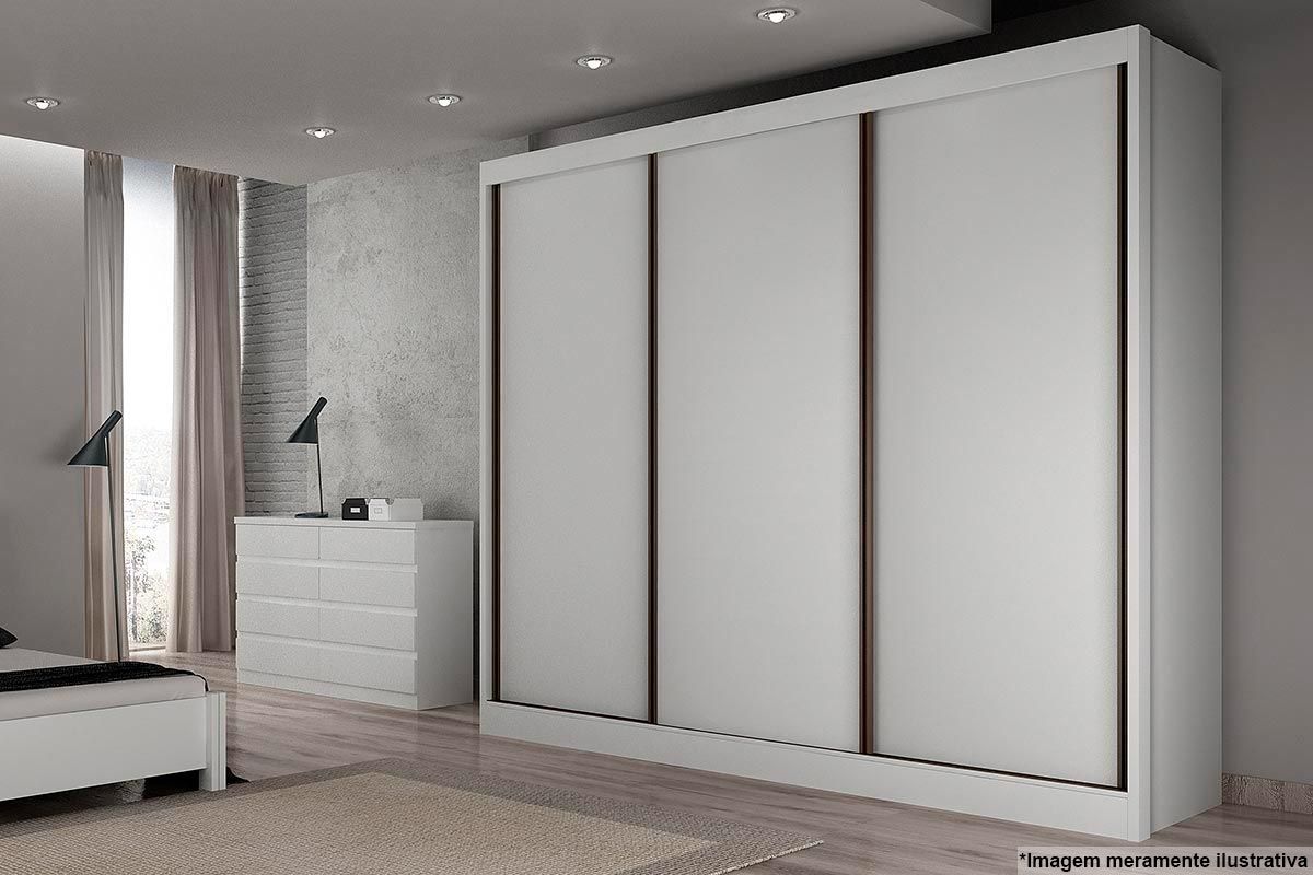 Guarda Roupa Casal 3 Portas Correr 6Gavs Diamond/Londres N. Horizonte Guarda Roupa Casal 3 Portas Correr 6Gavs Diamond/Londres N. Horizonte