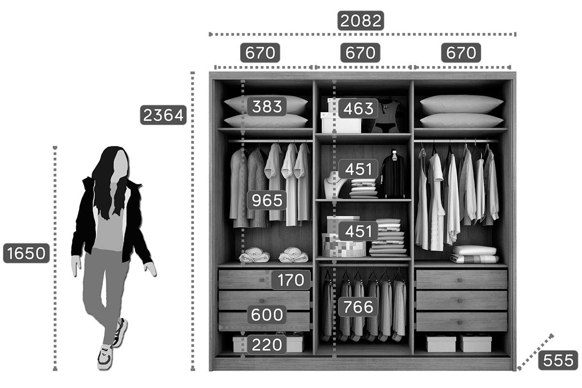 Guarda Roupa Casal 3 Portas Correr 6Gavs Arezzo N. Horizonte Guarda Roupa Casal 3 Portas Correr 6Gavs Arezzo N. Horizonte