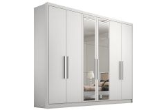 Guarda Roupa Casal 6 Portas c/Espelho 4Gavs Rizon/Linea N. Horizonte