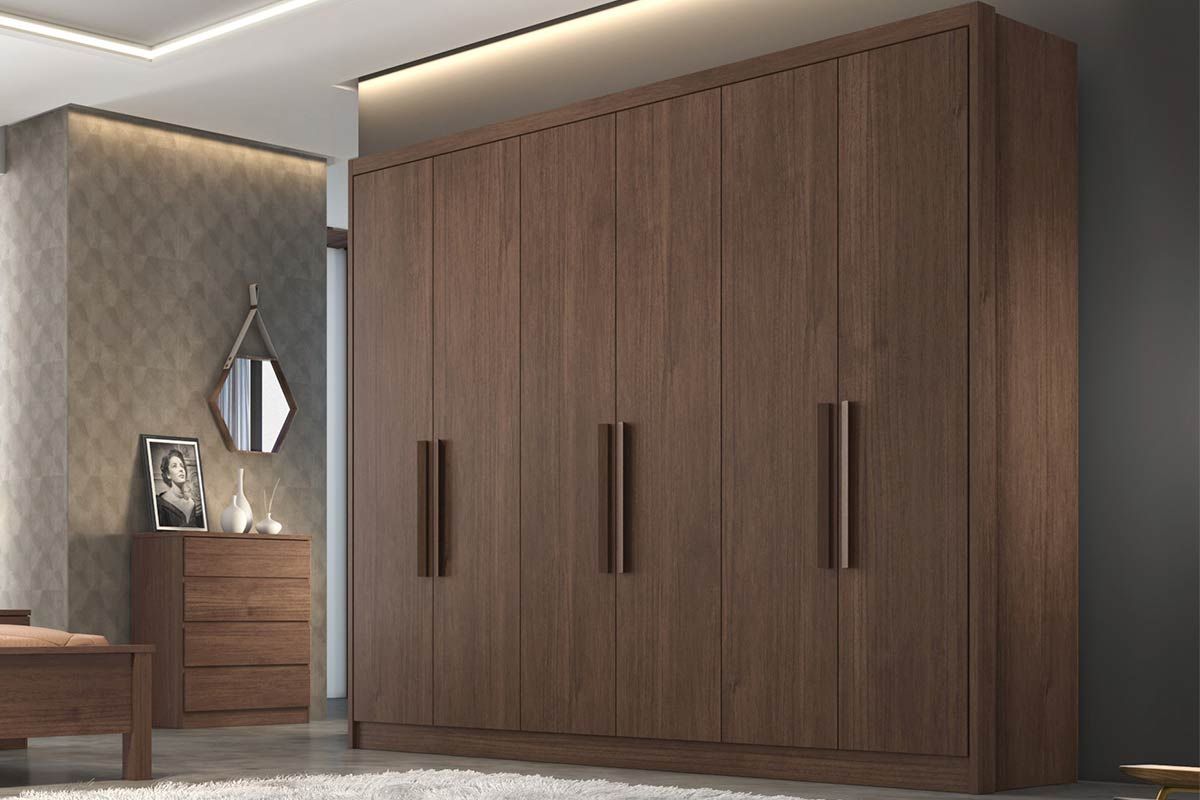 Guarda Roupa Casal 6 Portas 8Gavs Rizon N. Horizonte