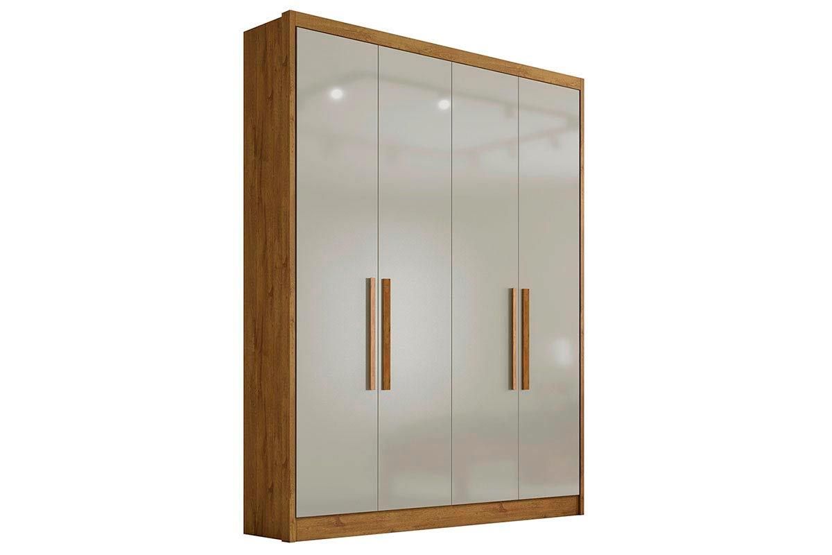 Guarda Roupa Solteiro 4 Portas Moderni N. HorizonteCumaruFendi 25
