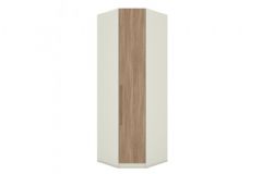 Modulado de Quarto Closet de Canto Oblíquo Seletto MC07 c/1 Porta Henn - Areia/Jequitibá