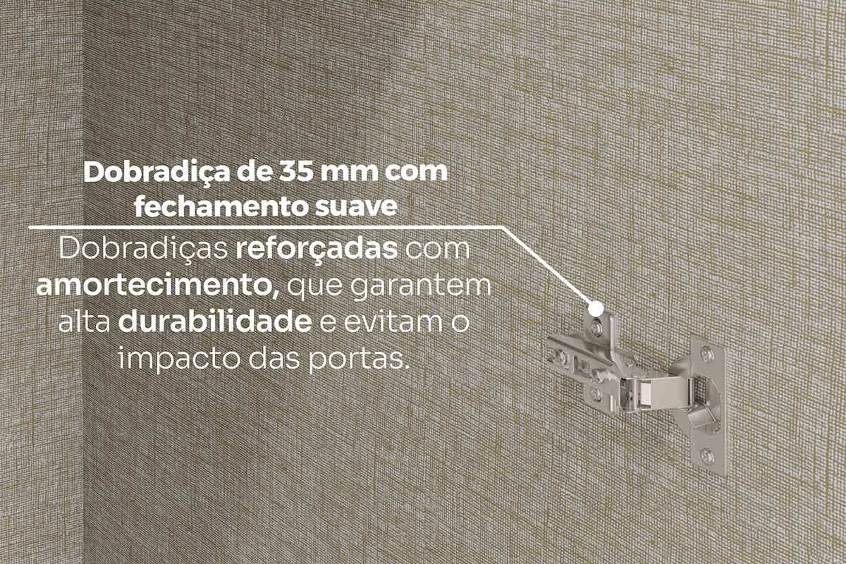 Modulado de Quarto 2 Portas c/Espelho MC09 Seletto Henn Modulado de Quarto 2 Portas c/Espelho MC09 Seletto Henn