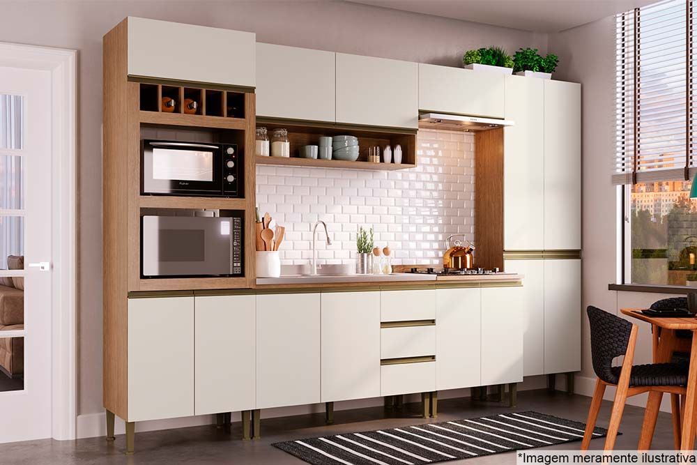 Paneleiro Cozinha Genialflex Conecta c/4 Portas