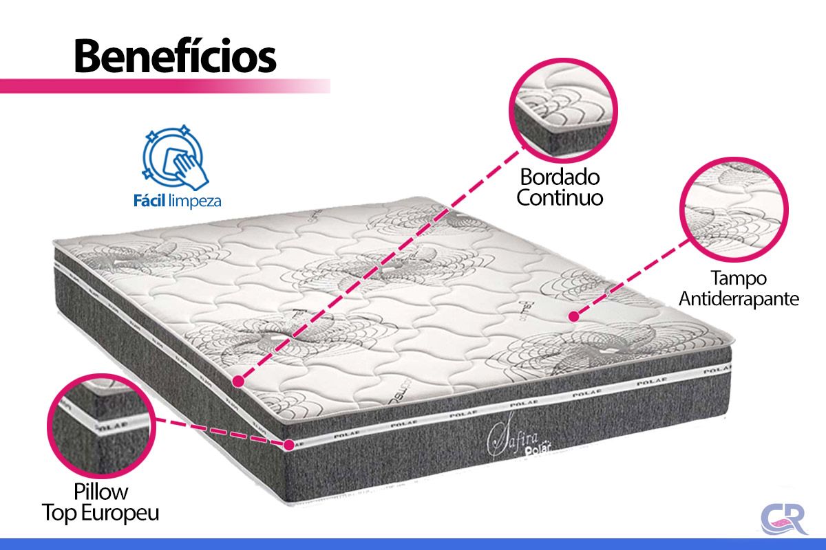 Colchão Molas Ensacadas Polar Safira