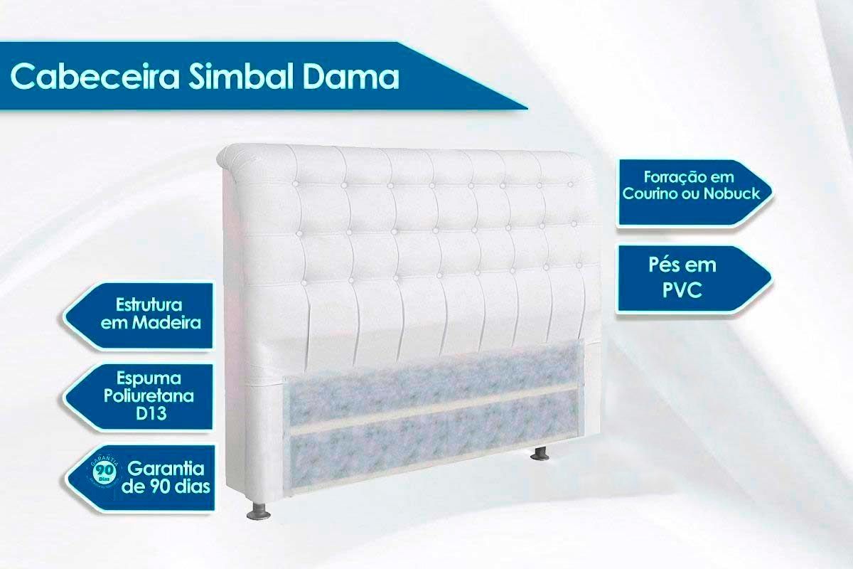Cabeceira Box Estofada Simbal Dama Cabeceira Box Estofada Simbal Dama