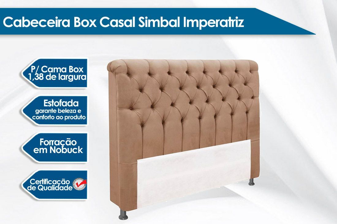 Cabeceira Box Estofada Simbal Imperatriz Cabeceira Box Estofada Simbal Imperatriz
