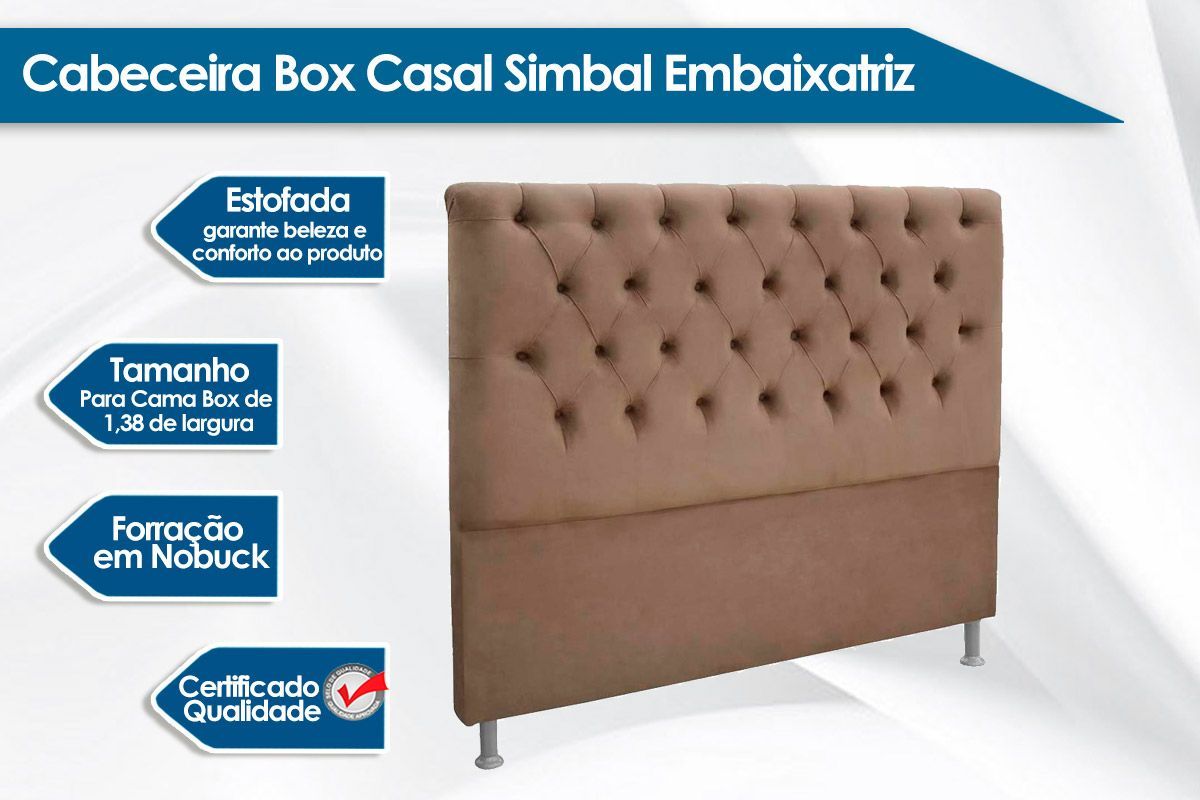 Cabeceira Box Estofada Simbal Embaixatriz Cabeceira Box Estofada Simbal Embaixatriz
