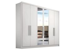 Guarda Roupa Casal 6 Portas c/Espelho 8Gavs Rizon/Linea N. Horizonte