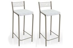 Banqueta Sala de Jantar Gênova 2B705NK Aço Kit 2 Un Kappesberg