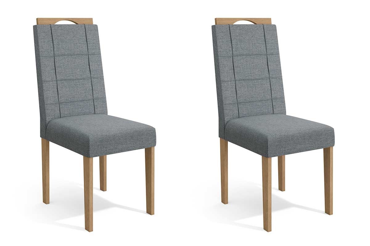 Cadeira Jantar Flora 2CAD150 Madeirado Kit 2 Un Kappesberg