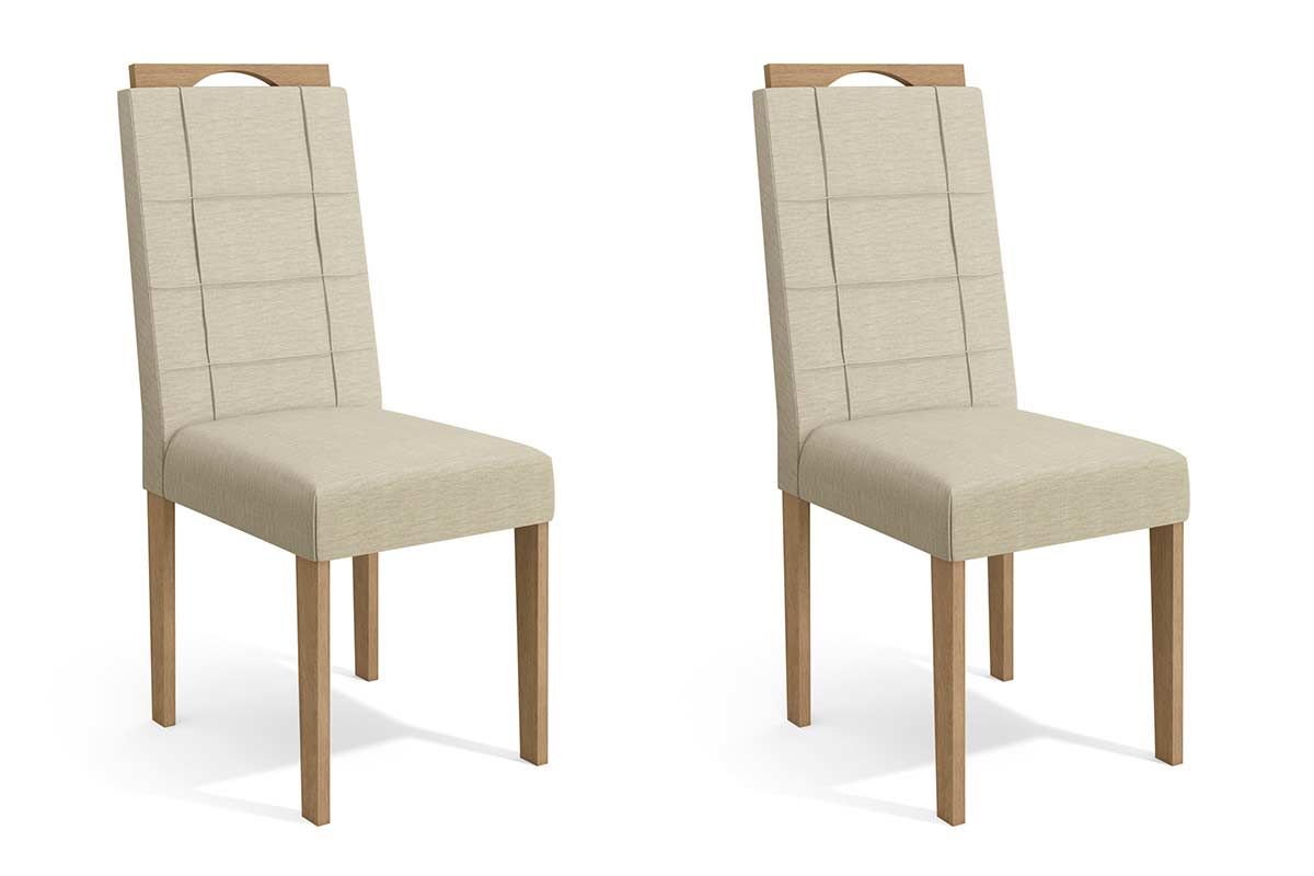 Cadeira Jantar Flora 2CAD150 Madeirado Kit 2 Un Kappesberg