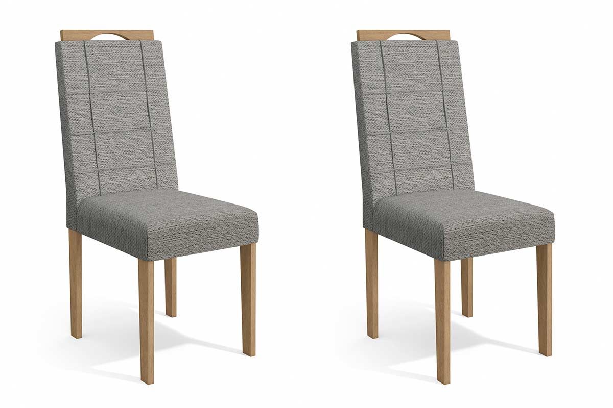 Cadeira Jantar Flora 2CAD150 Madeirado Kit 2 Un Kappesberg