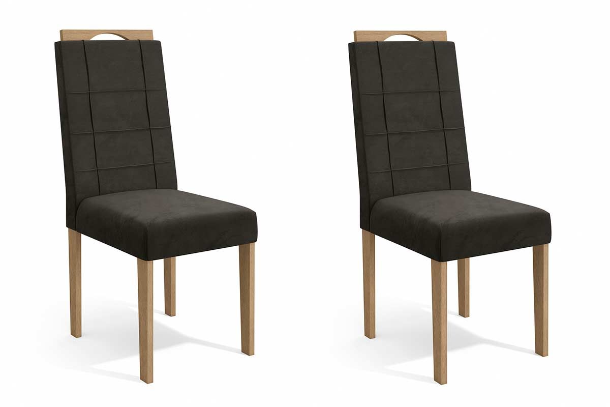 Cadeira Jantar Flora 2CAD150 Madeirado Kit 2 Un Kappesberg