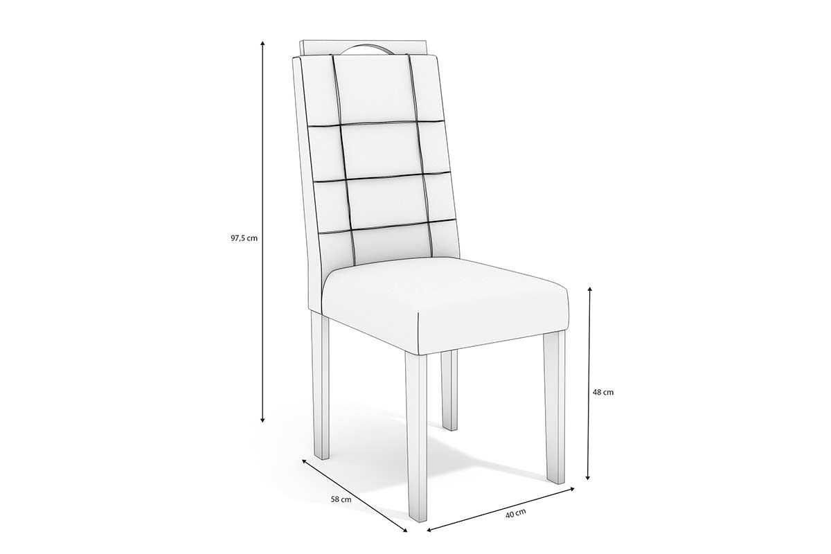 Cadeira Jantar Flora 2CAD150 Madeirado Kit 2 Un Kappesberg Cadeira Jantar Flora 2CAD150 Madeirado Kit 2 Un Kappesberg