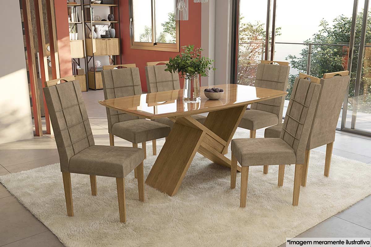 Cadeira Jantar Flora 2CAD150 Madeirado Kit 2 Un Kappesberg Cadeira Jantar Flora 2CAD150 Madeirado Kit 2 Un Kappesberg