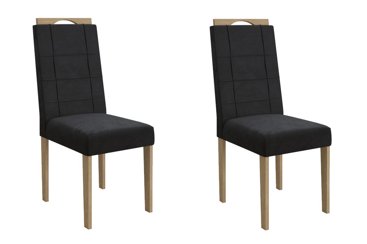 Cadeira Jantar Flora 2CAD150 Madeirado Kit 2 Un Kappesberg
