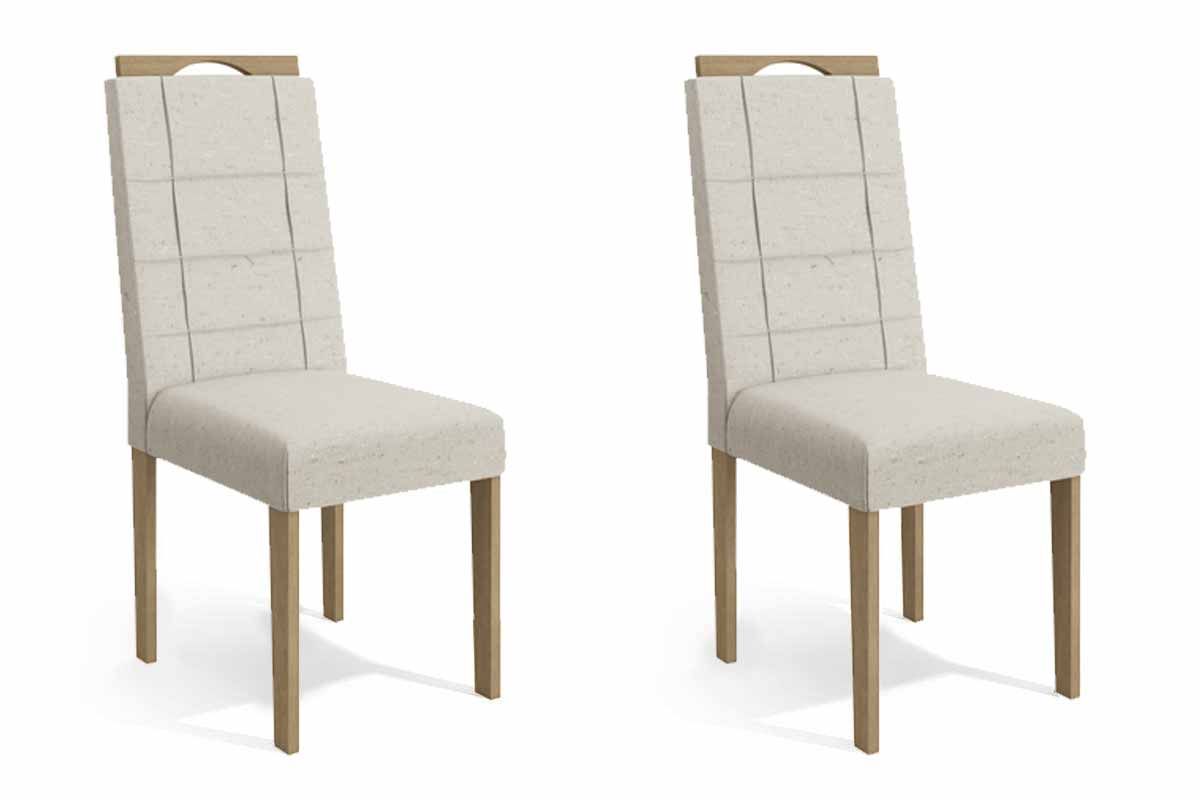 Cadeira Jantar Flora 2CAD150 Madeirado Kit 2 Un Kappesberg