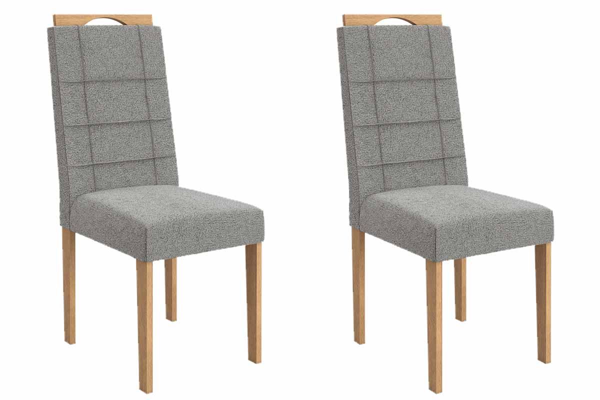 Cadeira Jantar Flora 2CAD150 Madeirado Kit 2 Un Kappesberg