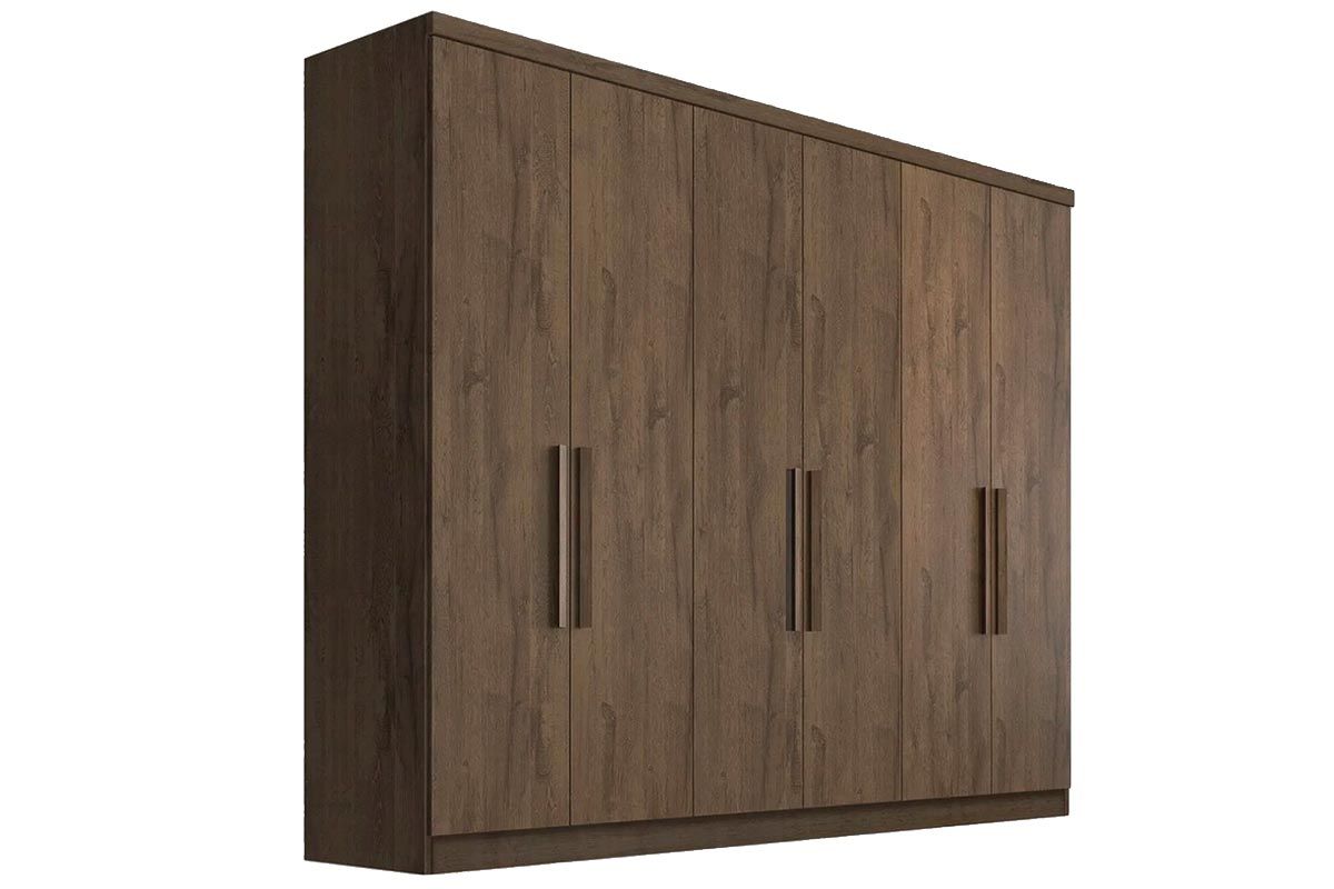 Guarda Roupa Casal 6 Portas 8Gavs New Vértice N. Horizonte