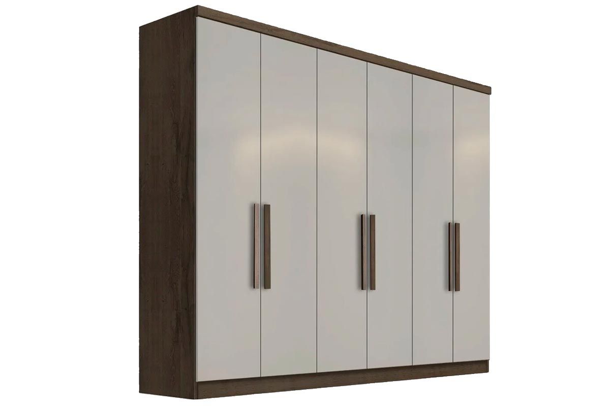 Guarda Roupa Casal 6 Portas 8Gavs New Vértice N. Horizonte
