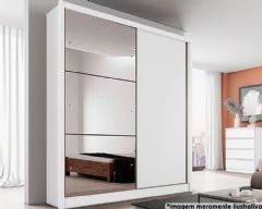 Guarda Roupa Solteiro 2 Portas Correr c/Esp Thor N. Horizonte