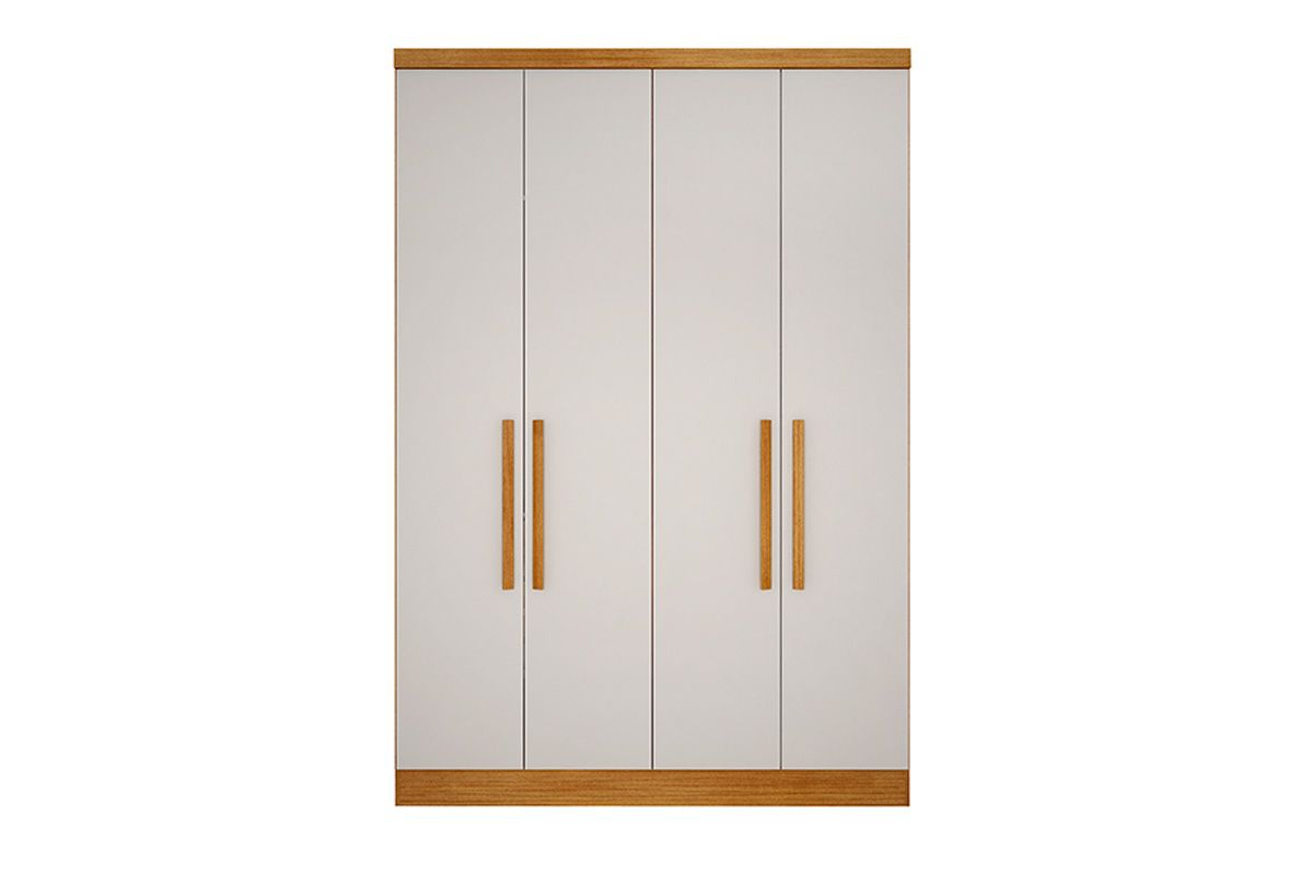 Modulado de Quarto Guarda Roupa c/4 Portas e 3 Gavetas Rizon/Linea N. HorizonteCumaru/Fendi 25