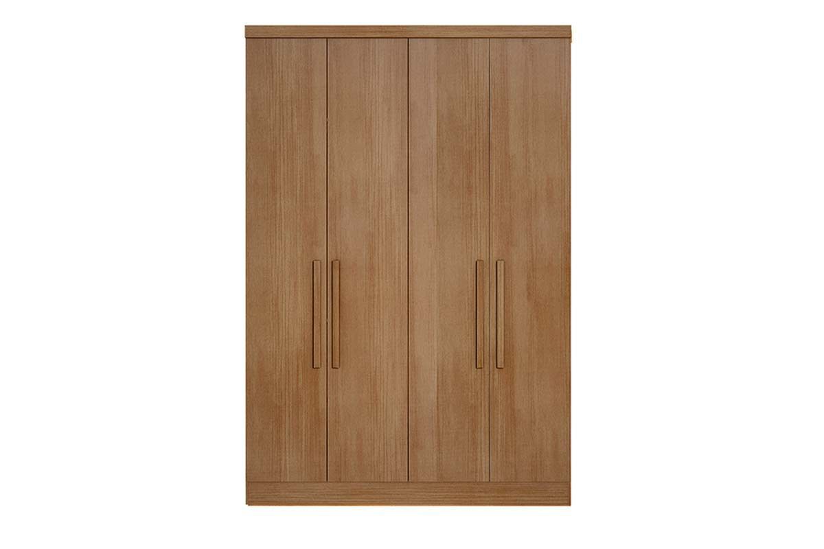 Modulado de Quarto Guarda Roupa c/4 Portas e 3 Gavetas Rizon/Linea N. HorizonteCumaru
