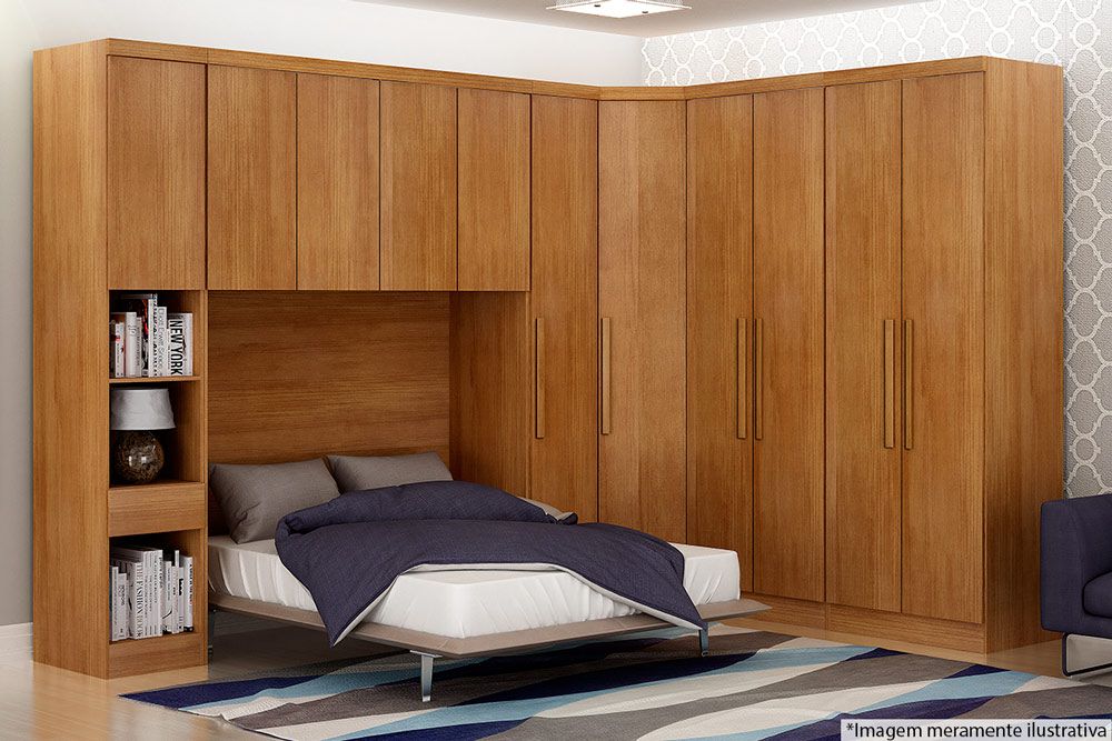 Modulado de Quarto Closet de Canto Obliquo Rizon/Linea c/1 Porta N. Horizonte Modulado de Quarto Closet de Canto Obliquo Rizon/Linea c/1 Porta N. Horizonte