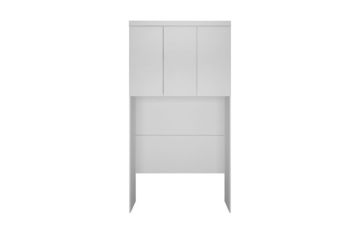 Modulado de Quarto Armário Ponte Aéreo Solteiro Rizon/Linea c/3 Portas N. HorizonteNeve Modulado de Quarto Armário Ponte Aéreo Solteiro Rizon/Linea c/3 Portas N. HorizonteNeve