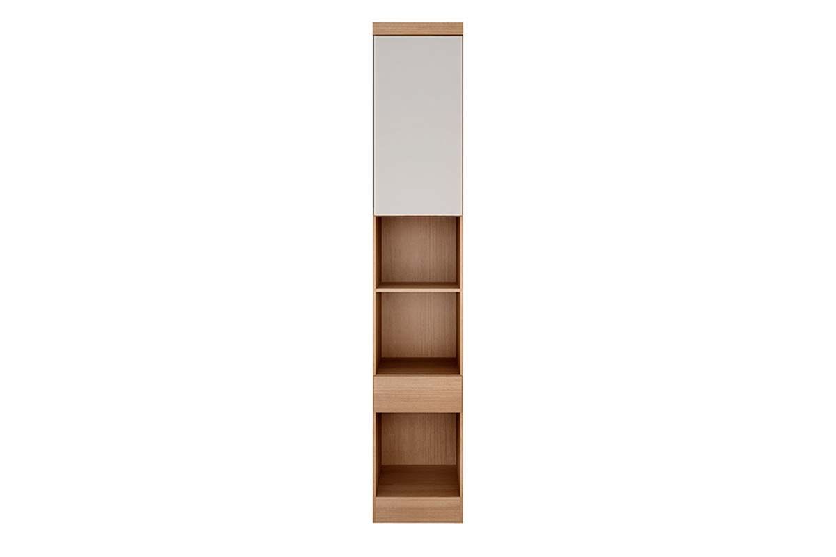 Modulado de Quarto Armário Mesa de Cabeceira Rizon/Linea c/1 Porta e 1 Gaveta N. Horizonte