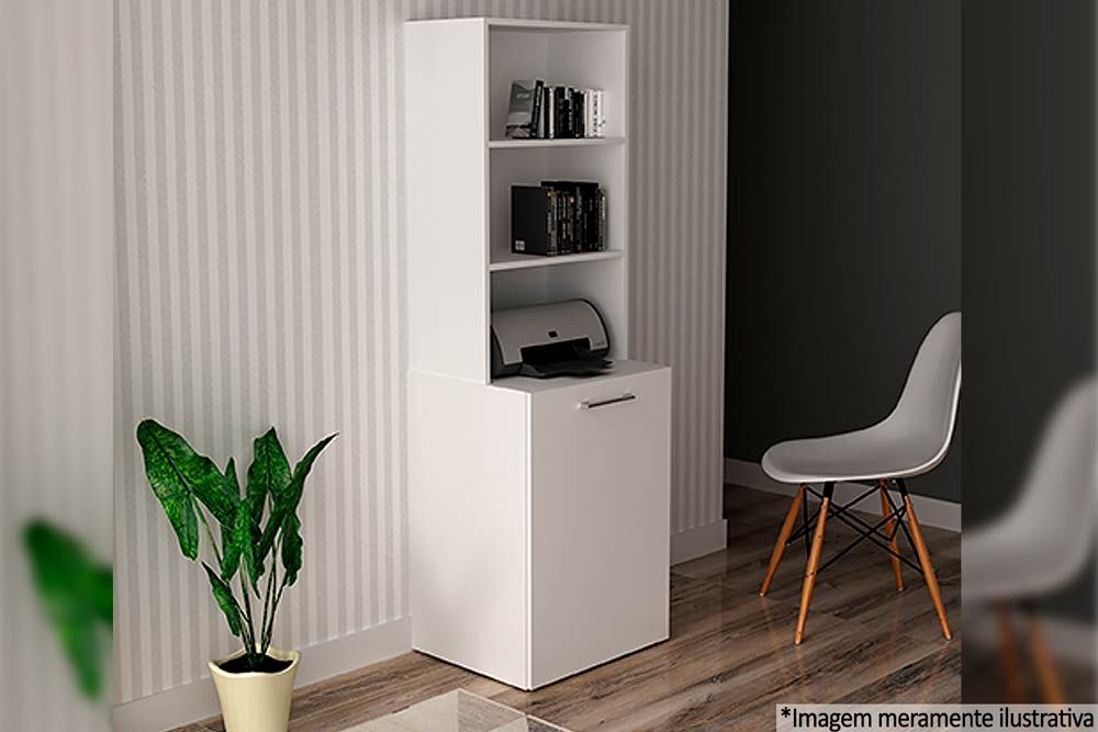 Mesa Multiuso Escritório Retrátil ME4171 c/5 Nichos - Tecno Mobili