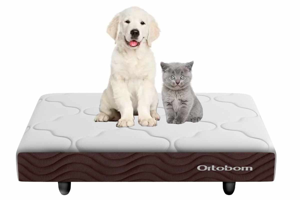 Cama Colchão p/ Cachorro e Gato OrtoPET Brown Ortobom Cama Colchão p/ Cachorro e Gato OrtoPET Brown Ortobom