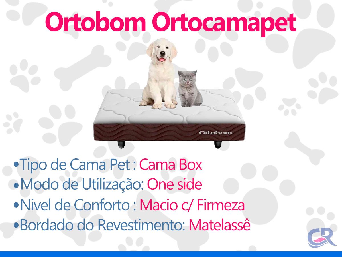 Cama Colchão p/ Cachorro e Gato OrtoPET Brown Ortobom Cama Colchão p/ Cachorro e Gato OrtoPET Brown Ortobom