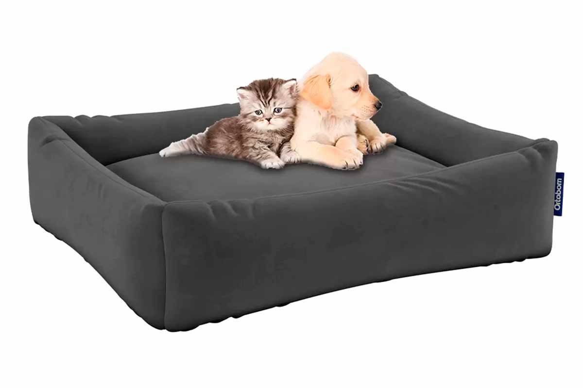 Cama Colchão p/ Cachorro e Gato Orto PET Cinza Ortobom Cama Colchão p/ Cachorro e Gato Orto PET Cinza Ortobom