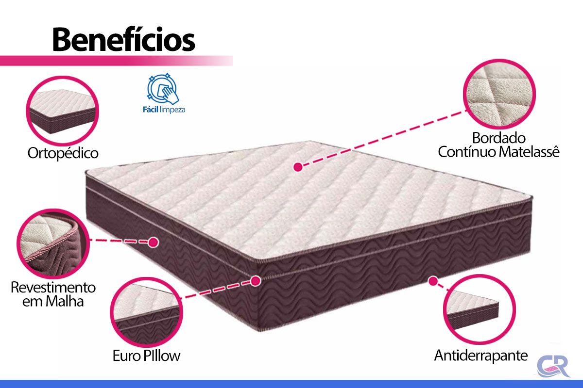Colchão Ortopédico Ortobom Airtech 60 Colchão Ortopédico Ortobom Airtech 60